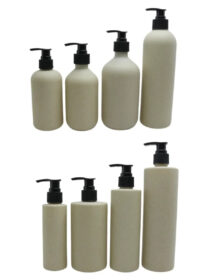 Eco Friendly Packaging Biodegradable Plastic Lotion Pump Liquid Soap Wheat Straw Shampoo Bottle 100ml 250ml 300ml 500ml