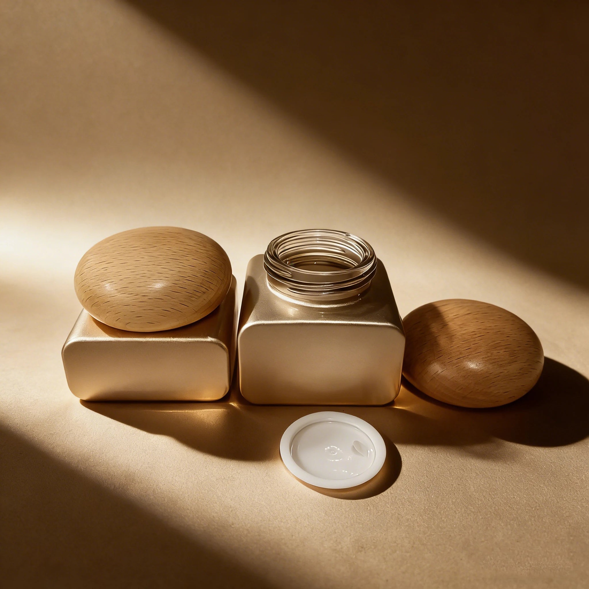 30/50/100/120ml Luxury Glass Cosmetic Packaging Set Spray Lotion Bottle 30g 50g Cream Jar Empty Container - 图片 6