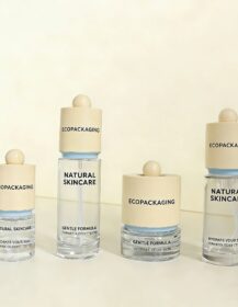 Light Oxygen Skincare Bottle Set Cosmetic Lotion Serum Glass Bottle and Face Cream Jar for Natural Skin Care Essence