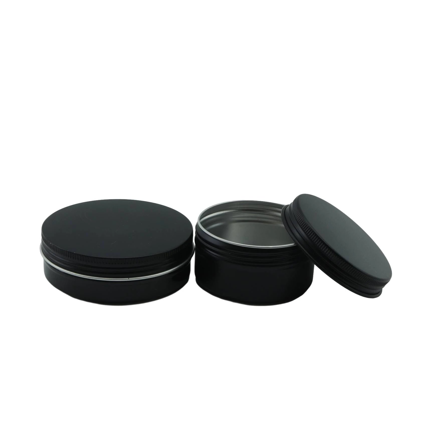 15ml 30ml 50ml 60ml Matte Black Screw Metal Lip Balm Aluminum Tin Jar for Cosmetic Container - 图片 4