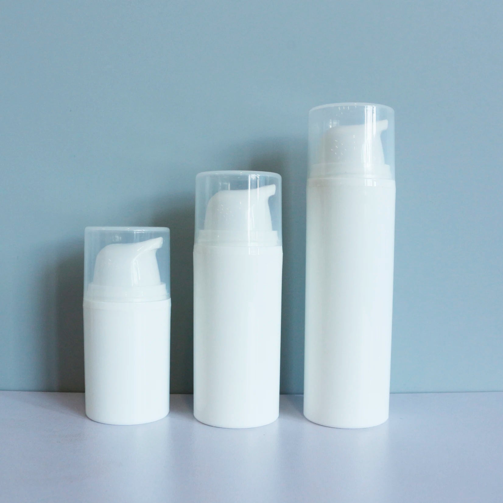 Empty Plastic Cosmetic Airless Lotion Pump Bottle for Essential Oil Serum Cream Packaging 30ml 50ml 80ml 100ml 120ml 150ml - 图片 2