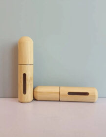 Portable Refillable Travel Sized Empty Atomizer Bamboo Spray Perfume Bottle