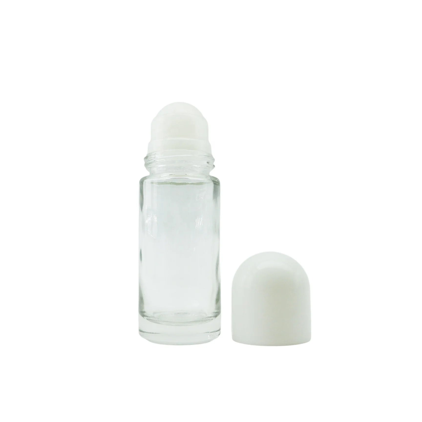 30ml 50ml Custom Empty Cosmetic Glass Roll on Deodorant Bottle with Roller for Skin Care Personal Care Packaging - 图片 2