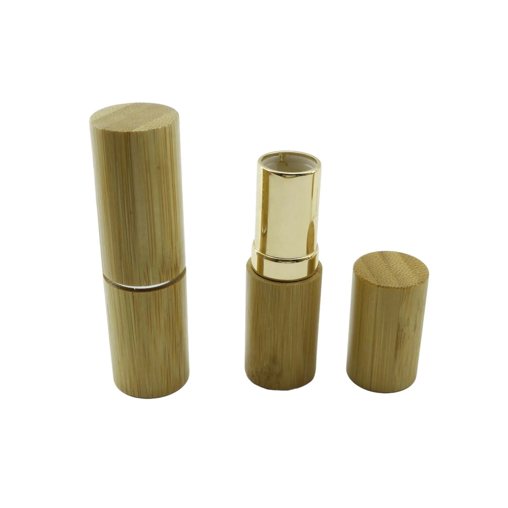 Empty Lipstick Tube Container Luxury Bamboo Slim Lipstick Tube - 图片 3