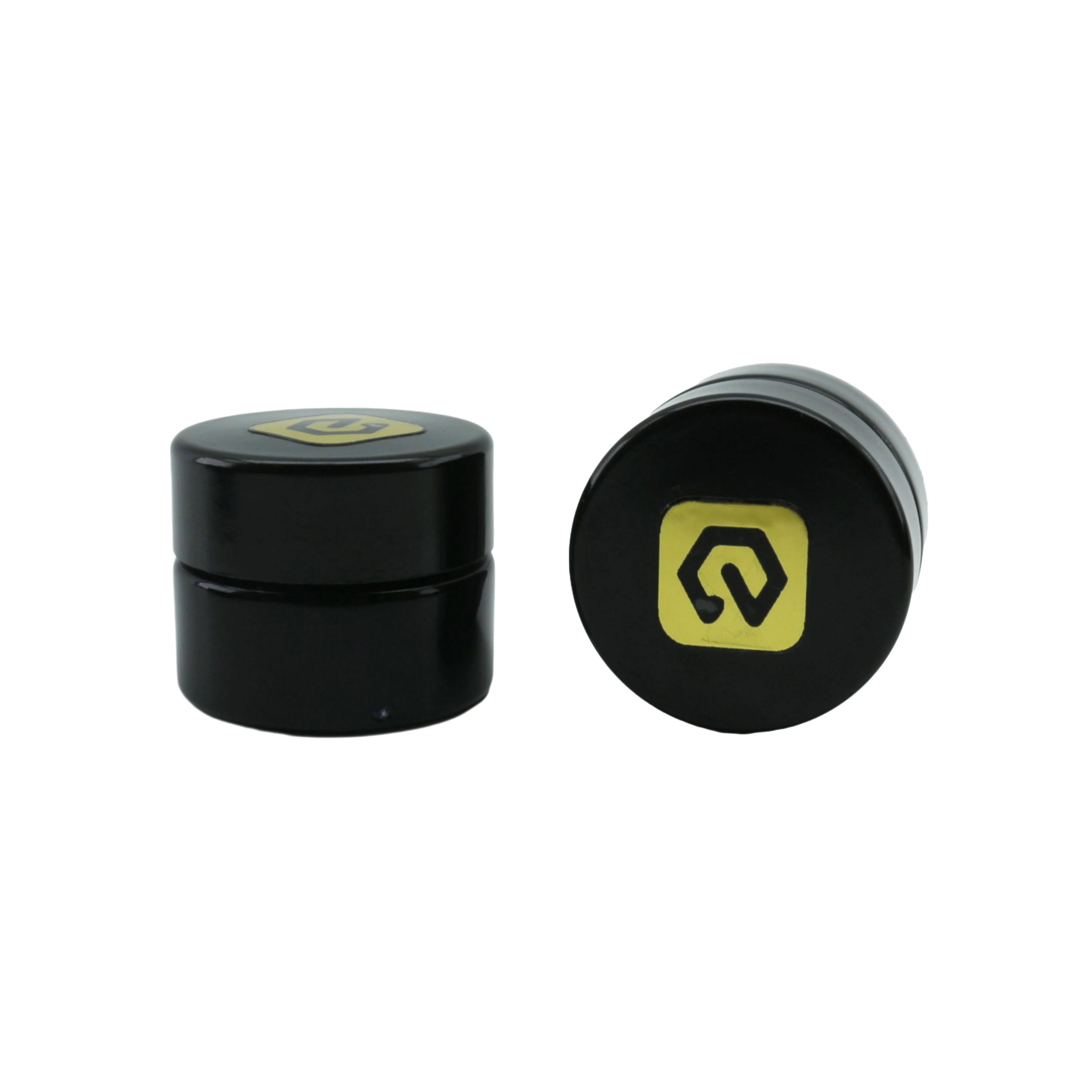 Luxury Cosmetic Jars 15ml 30ml 50ml Black Glass Jar Uv Violet Lotion Jar - 图片 4