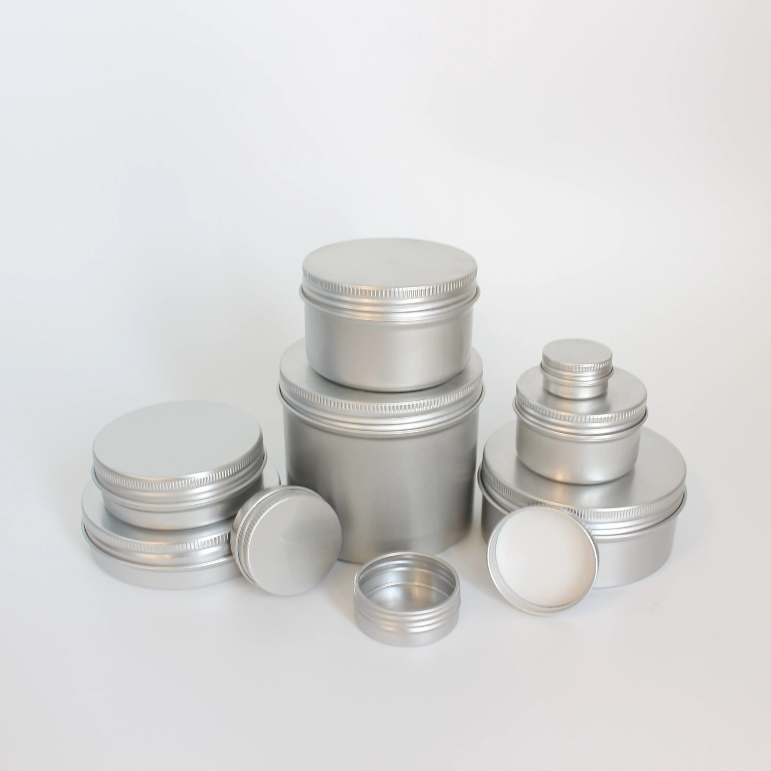 1oz 2oz 4oz 30g 60g 120g Cosmetic Jars Candy Containers Empty Storage Pot Cream Custom Metal Aluminum Tin Can - 图片 2