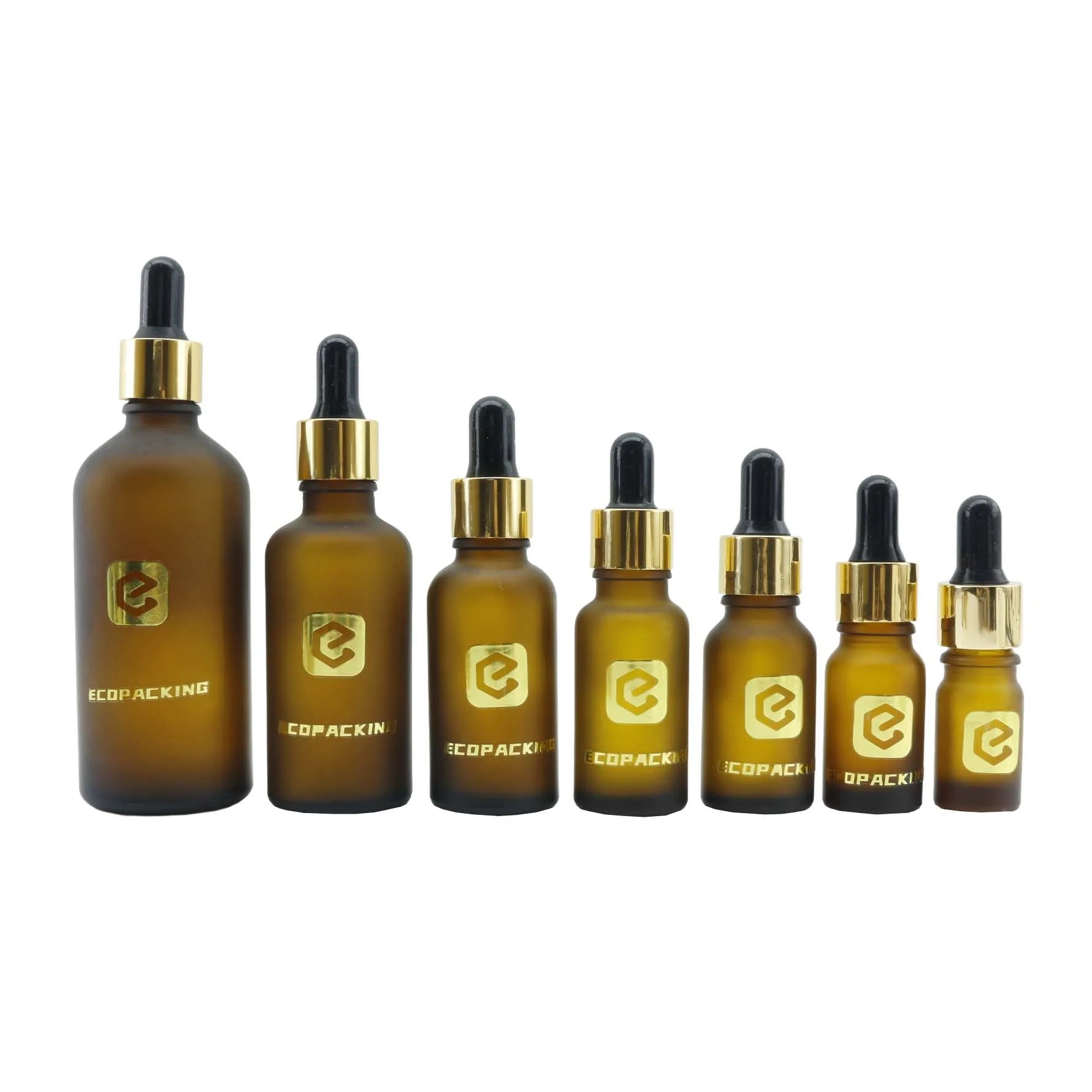 Wholesale Black Glass Essential Oil Bottle 5ml 10ml 15ml 20ml 30ml 50ml 100ml Serum Dropper Bottle - 图片 12