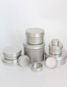 5mL 10mL 30mL 50mL 60mL 80mL 100mL 120mL 150mL 200mL Round Cosmetic Tin Container Can Aluminium Candle Jar With Screw Cap