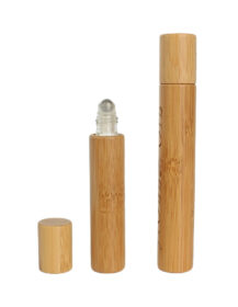 Hot Selling Cosmetic Packaging Essential Oil Roller Bottles 5ml 10ml Roll-on Perfume Oil Bottles Bamboo Roller Ball Bottles