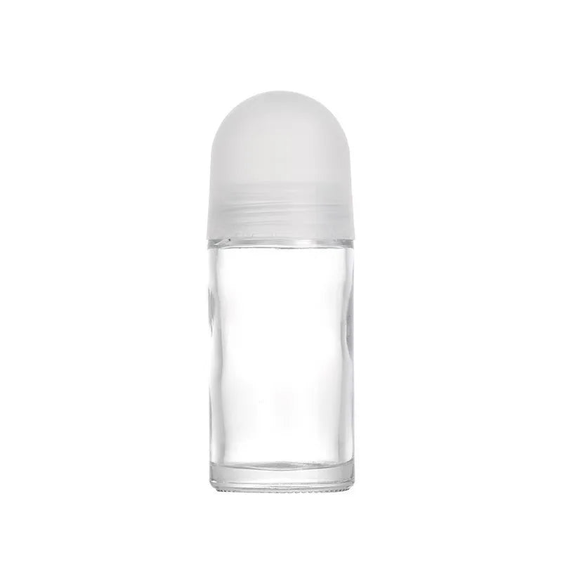 50ml Empty Glass Bottle Clear Amber Essential Oil Bottle Rose Quartz Gemstone Roller Ball Bottle - 图片 7
