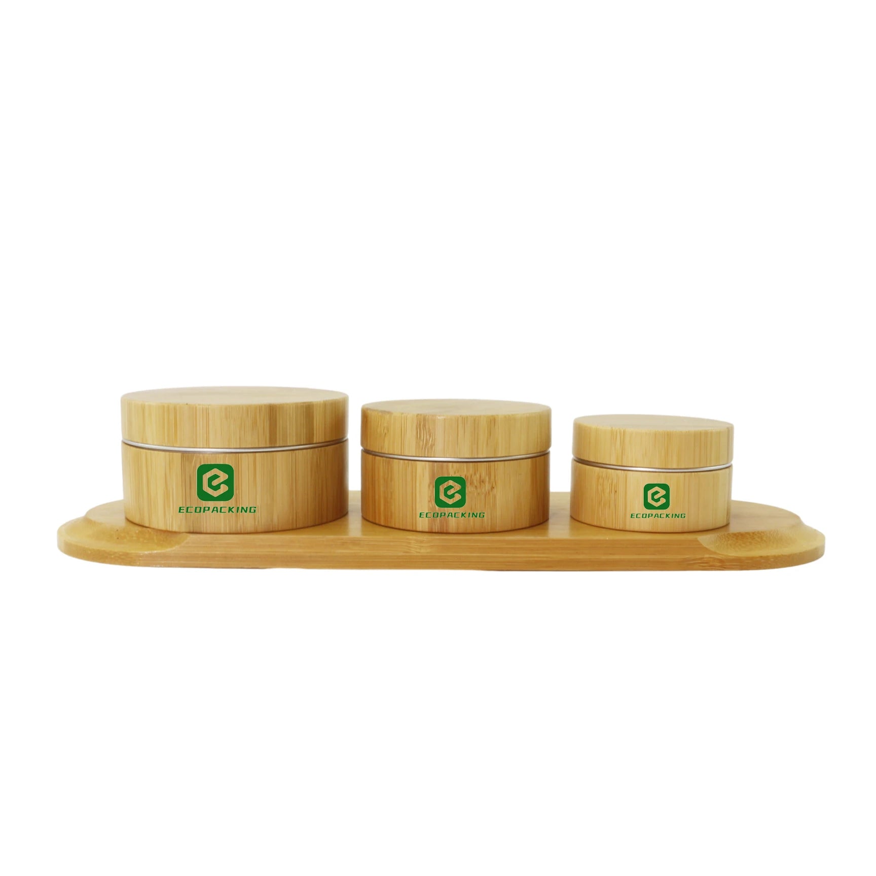 Eco-friendly 10ml 15ml 30ml 50ml 100ml 150ml Aluminum Jar with Bamboo Lid Cosmetic Cream Jar Bamboo Jars - 图片 7