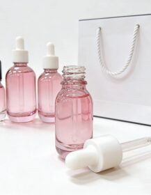 Custom Gradient Color 10ml 20ml 30ml 50ml 100ml Glass Dropper Bottle for Essential Oil Perfume Bottle Skin Care Serum Box