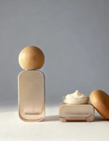 Luxury 20ml 30ml 50ml 100ml 120ml Cosmetic Packing Set Lotion Bottle 30g 50g Cream Jar With Round Bamboo Lid