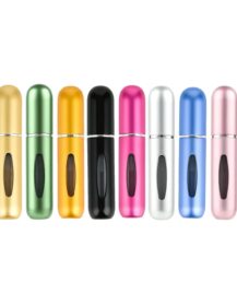 5ml Refillable Perfume Oil Spray Aluminum Mist Spray Bottle Travel Size Bottom Filling Portable Mini Small Bottle