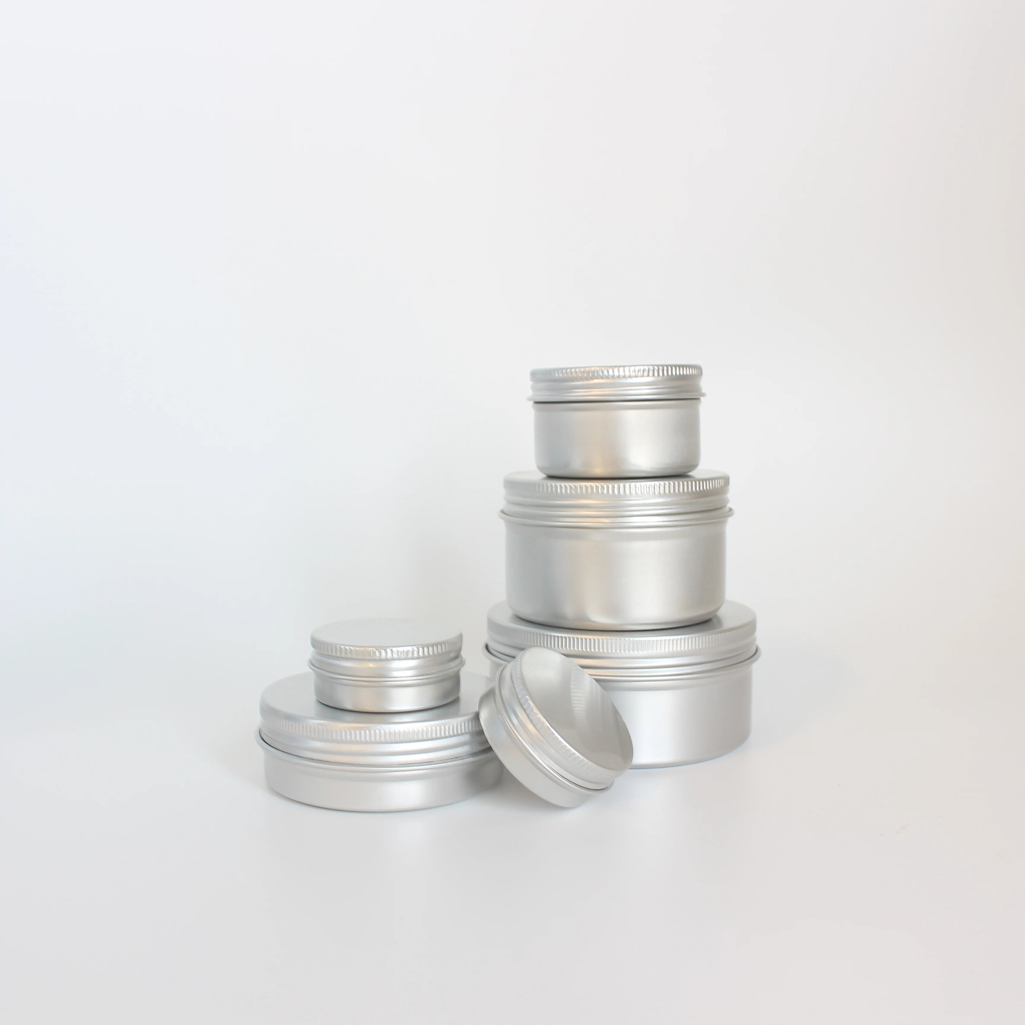30g 50g 60g 80g 100g 1oz 2oz 5oz Empty Aluminum Tin Lip Balm Container Candle Aluminum Jar Packaging - 图片 6