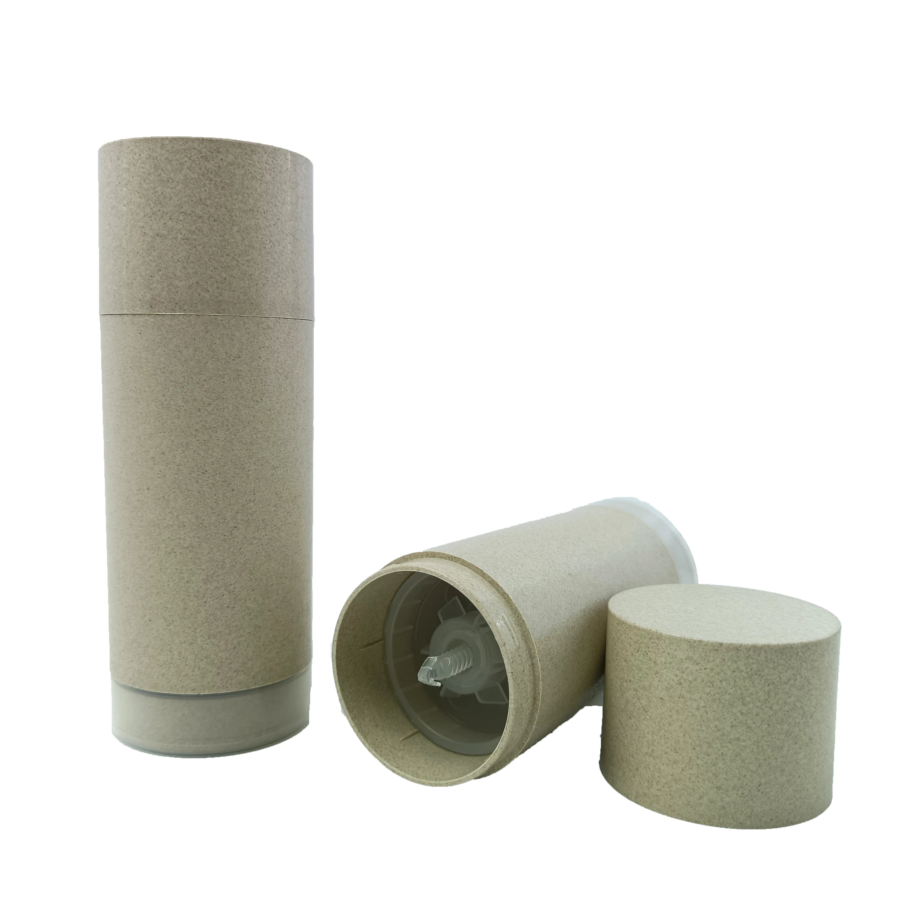 15ml 30ml 50ml 75ml Wheat Straw Refillable Cosmetic Biodegradable Twist up Deodorant Stick Plastic Container Packaging PLA - 图片 4