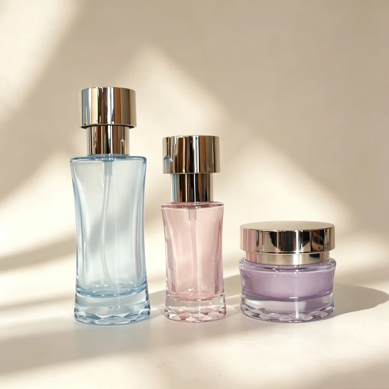 Cosmetic Packaging Set Containers 40ml 100ml 120ml 30g 50g 100g Skincare Serum Lotion Cream Glass Bottles and Jars - 图片 3