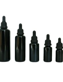 Luxury Flat Essential Oil Glass Cosmetic Bottle with Tamperproof Dropper 5ml 10ml 15ml 30ml 50ml 100ml Sizes for Skin Care Serum