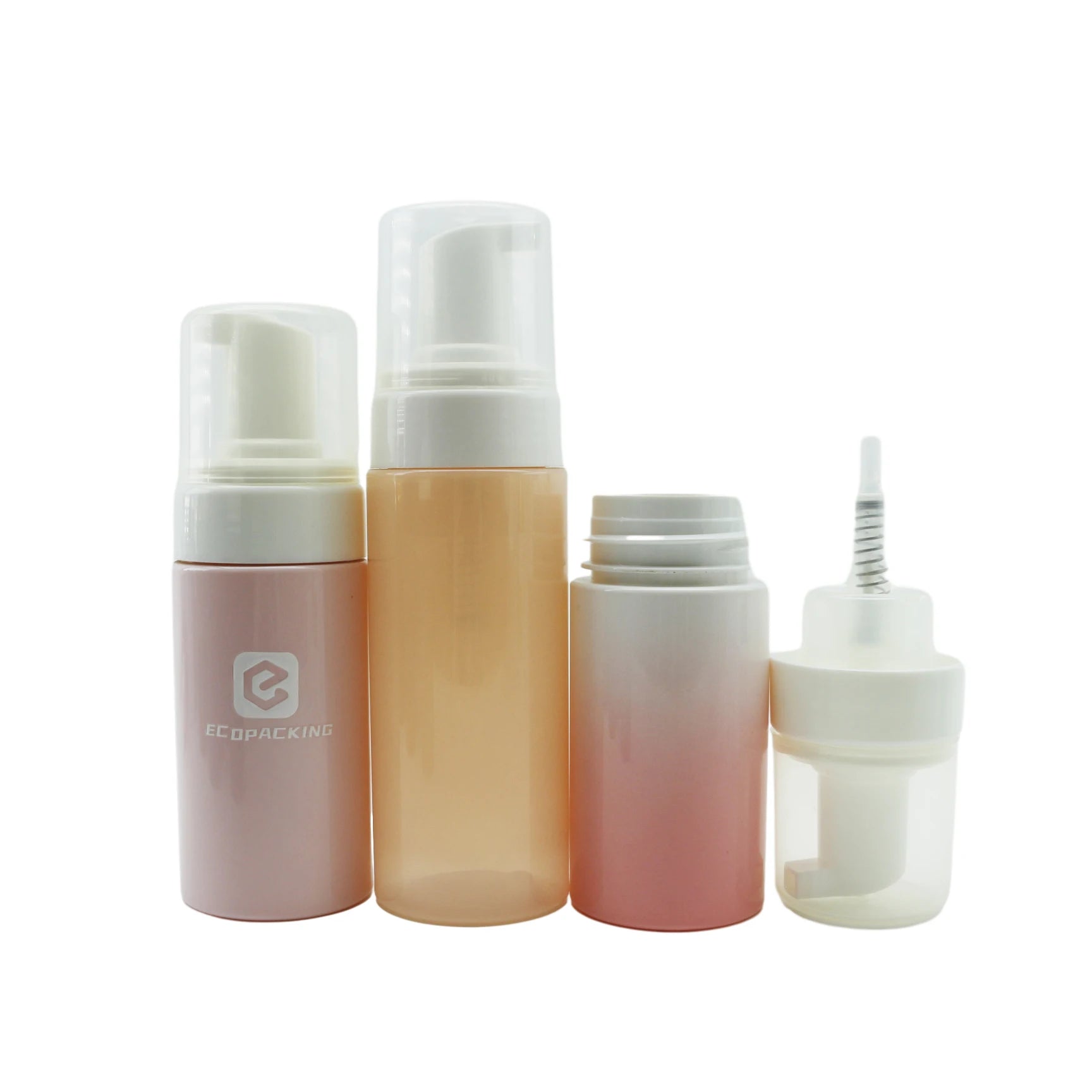 Hot Sale Custom 30ml 50ml 60ml 100ml 150ml 200ml Plastic Foam Pump Bottle for Facial Cleanser Mousse - 图片 4