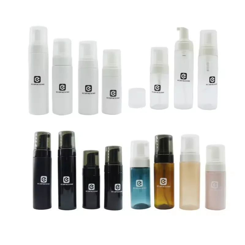 100 ML 120ml 150ml 180ml 200ml 250Ml 3oz 4oz 5oz 6oz 7oz 8oz 10oz Pet Plastic Pump Bottle Pet Foam Bottle Set With Pump Head - 图片 2