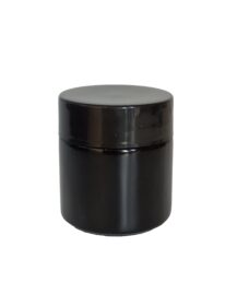 Custom Printed Empty Round Stash CRC Lid Childproof Glass Jar with Childresistant Lid 50ml 60ml 90ml 100ml 120ml 5g 1oz 2oz 3oz