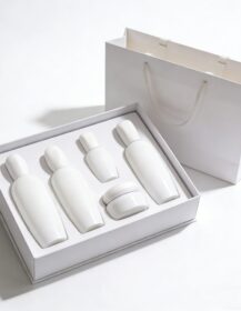 Luxury 30ml/50ml Empty Oil Glass Spray Bottles with Rice-Grain-Shaped Pump Heads for Essence Lotion Hair Oil & Skin Care Serum