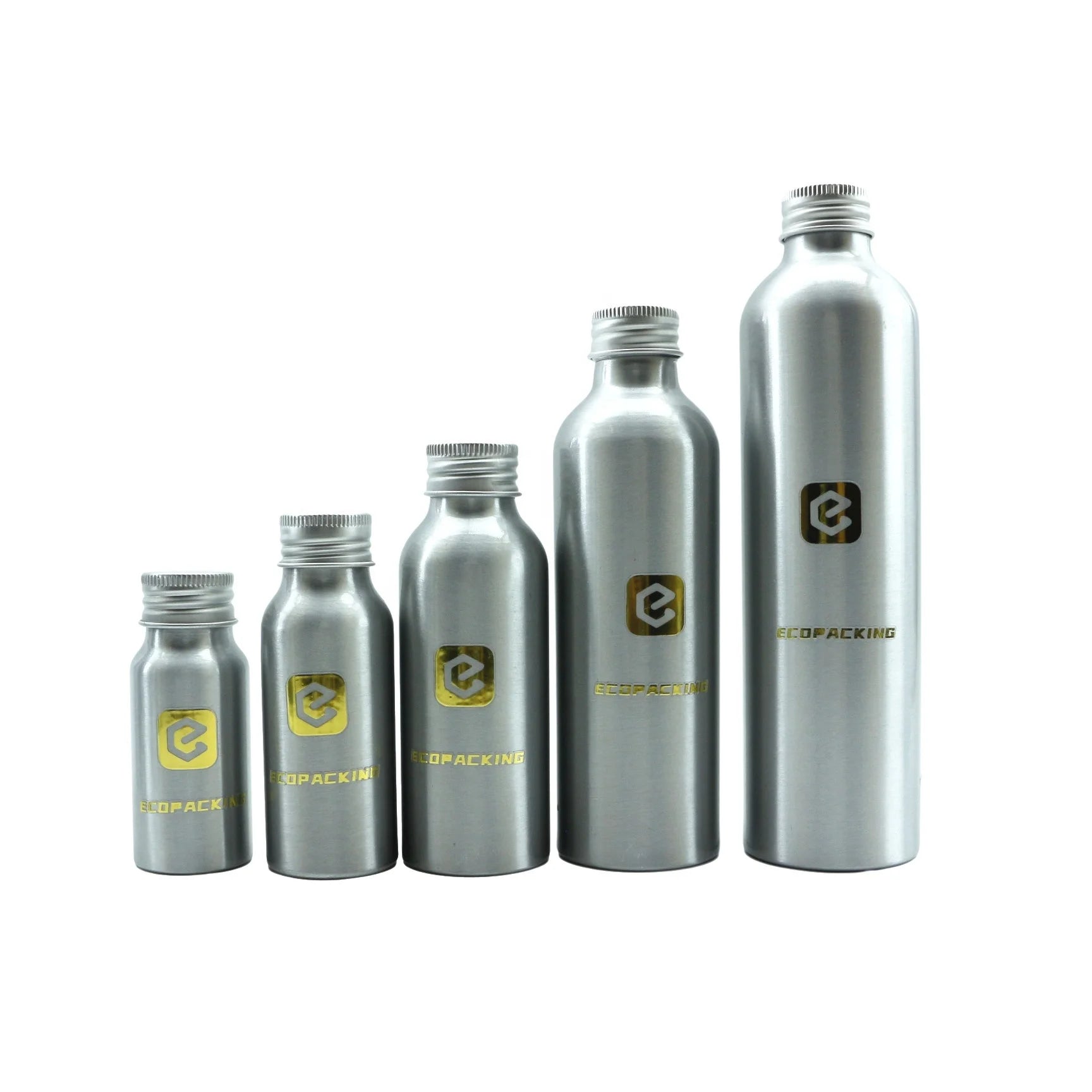 Custom Aluminum Packaging Metal Bottle 50ml 60ml 100ml 120ml 150ml 200ml 250ml Aluminum Bottle With Screw Aluminium Lid R888