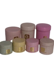 Newest 30g 50g 100g 250g PLA Biodegradable pink Corn Starch Wheat Straw Plastic Cream Jar and Lid