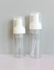 80ml 100ml 120ml 150ml 180ml 200ml Transparent clear Foaming Dispenser Foam Pump Foaming Cosmetic Bottle 43/410