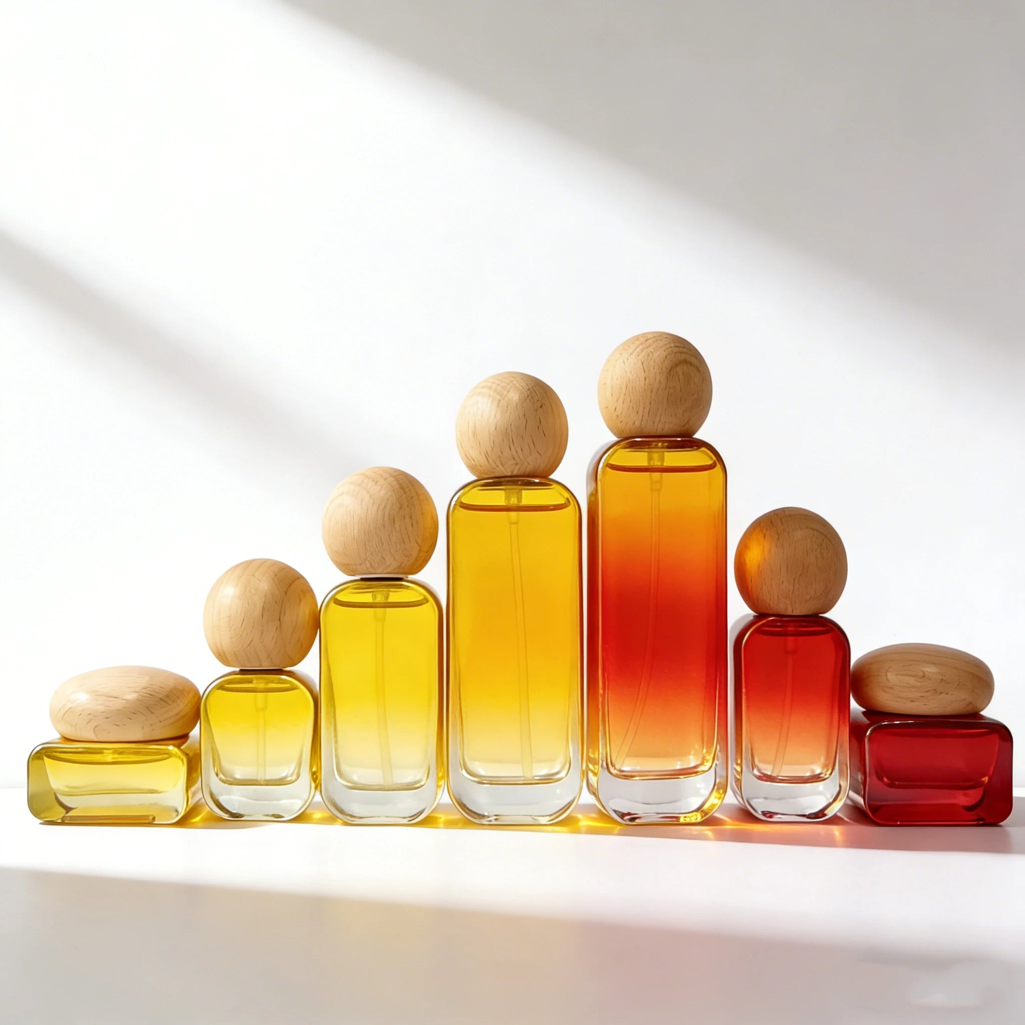 OEM Square 20ml 30ml 50ml 100ml 120ml Cosmetic Glass Lotion Spray Pump Bottle 30g 50g Facial Cream Jar Set - 图片 5