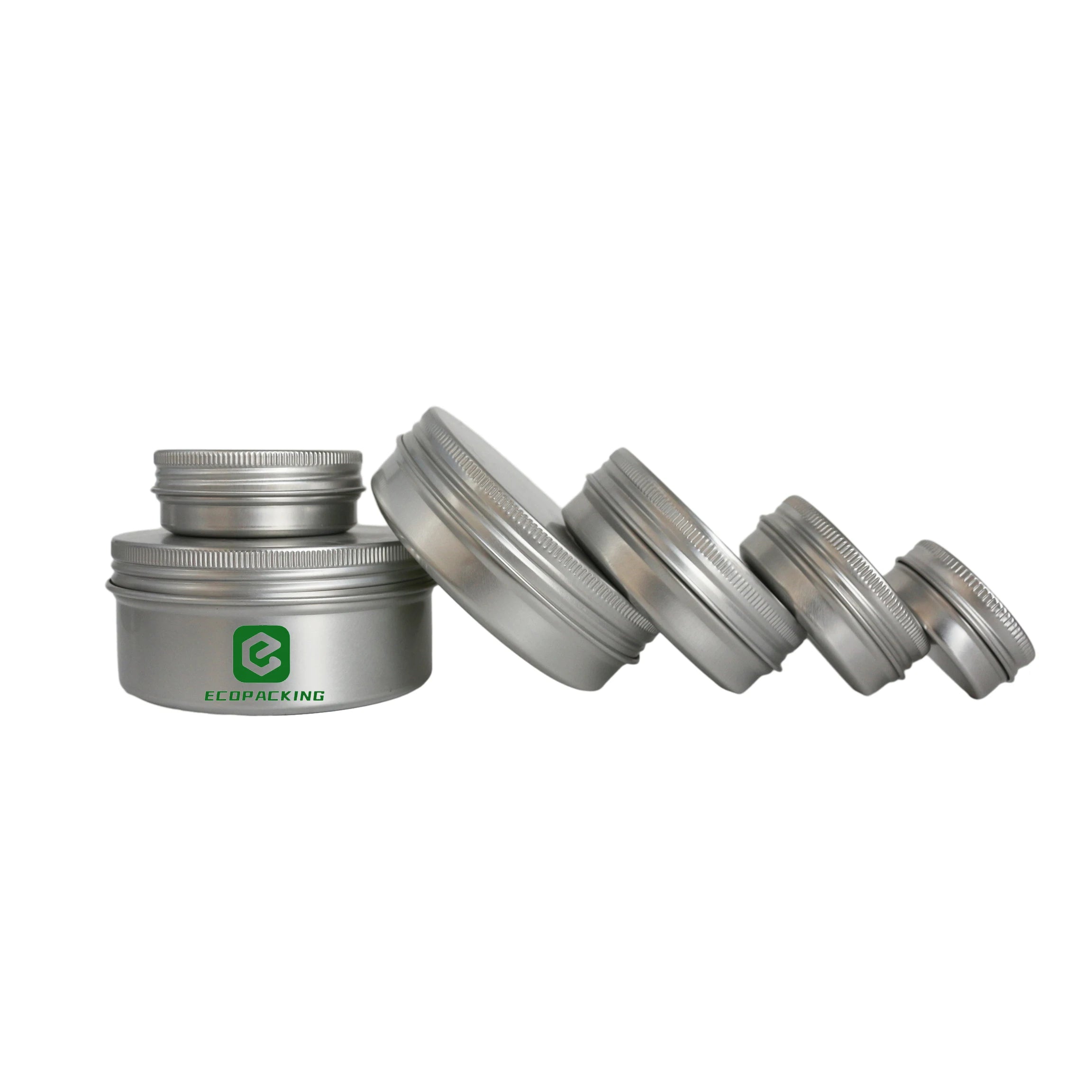 Empty Aluminum Cosmetic Jar Metal Candle Cans Aluminum Tin With Screw Lid - 图片 2