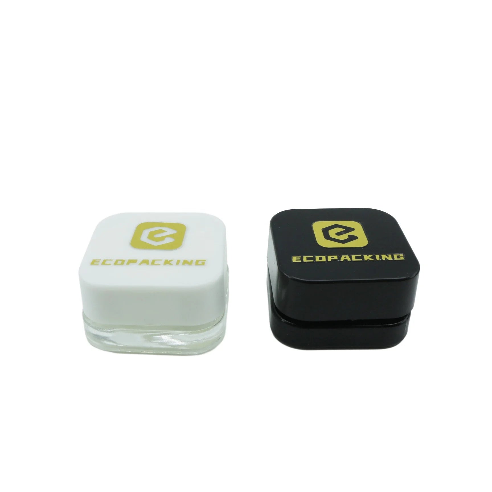 Wholesale 3ml 5ml 7ml 9ml Glass Black White Concentrate Jars With Childproof Lid - 图片 4