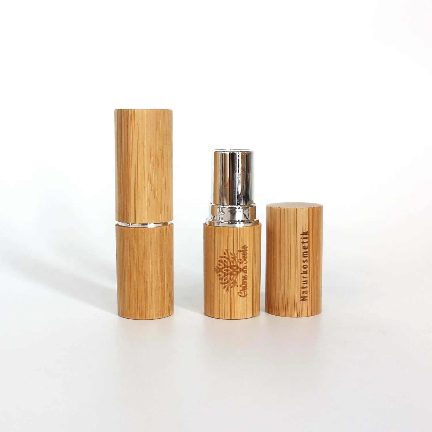 Luxury Lipstick Tube 5ml 5g Custom Aluminum Inner Bamboo Lipstick Tube