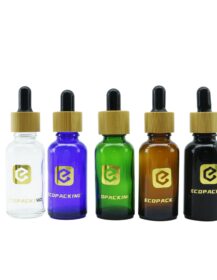 5ml 10ml 15ml 20ml 30ml 50ml 100ml Round Small Luxury Cosmetic Essential Oil Hair Serum Eye Glass Dropper Bottle Packaging