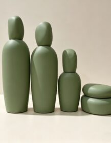 Glass Cosmetic Bottles & Jars Set with Screw Cap Surface Printed (Offset & Hot Stamping) Recycled Packaging