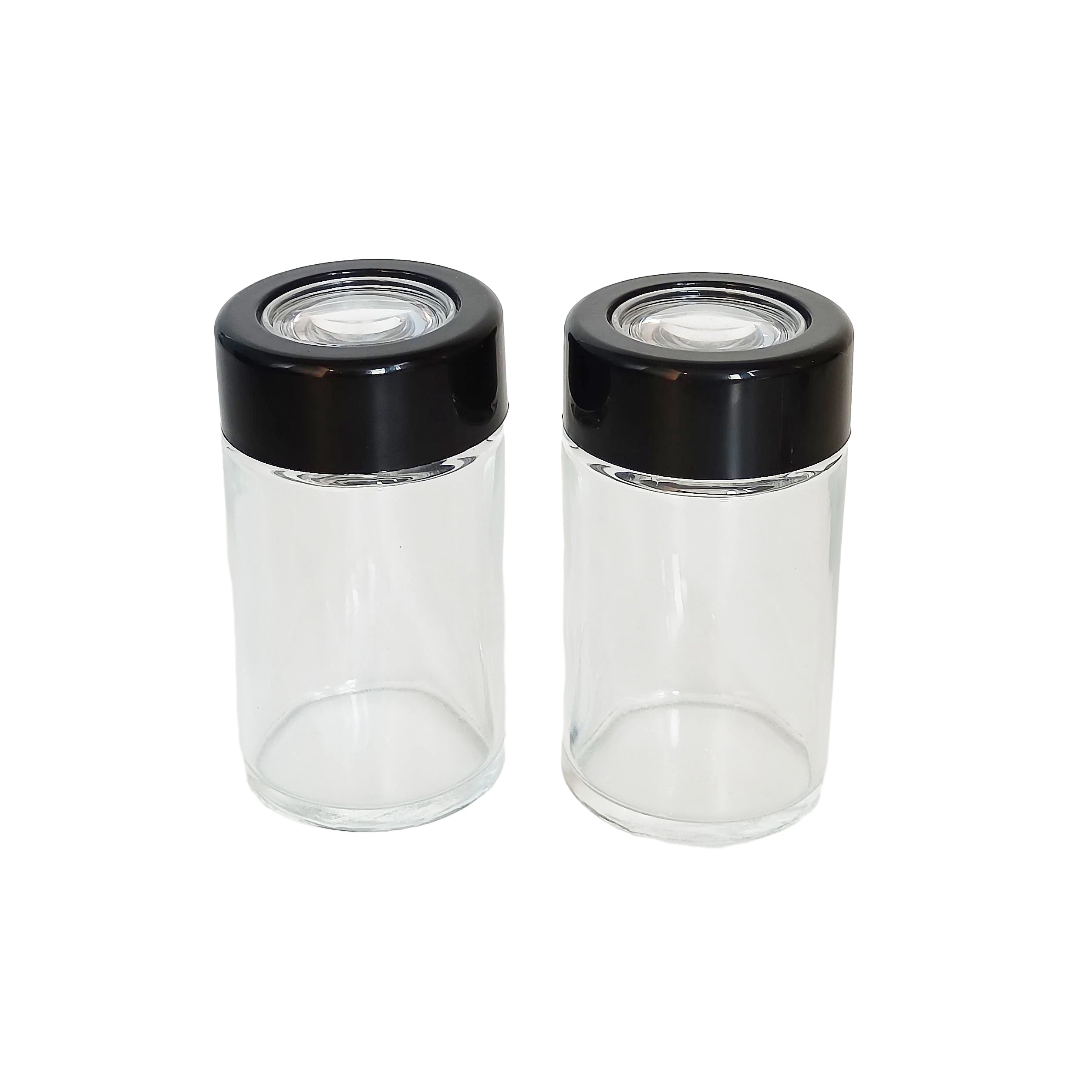 30ml 60ml 90ml High Quality Custom Glass Jar with Childproof Magnifying Lid for Dry Flower Packaging - 图片 3
