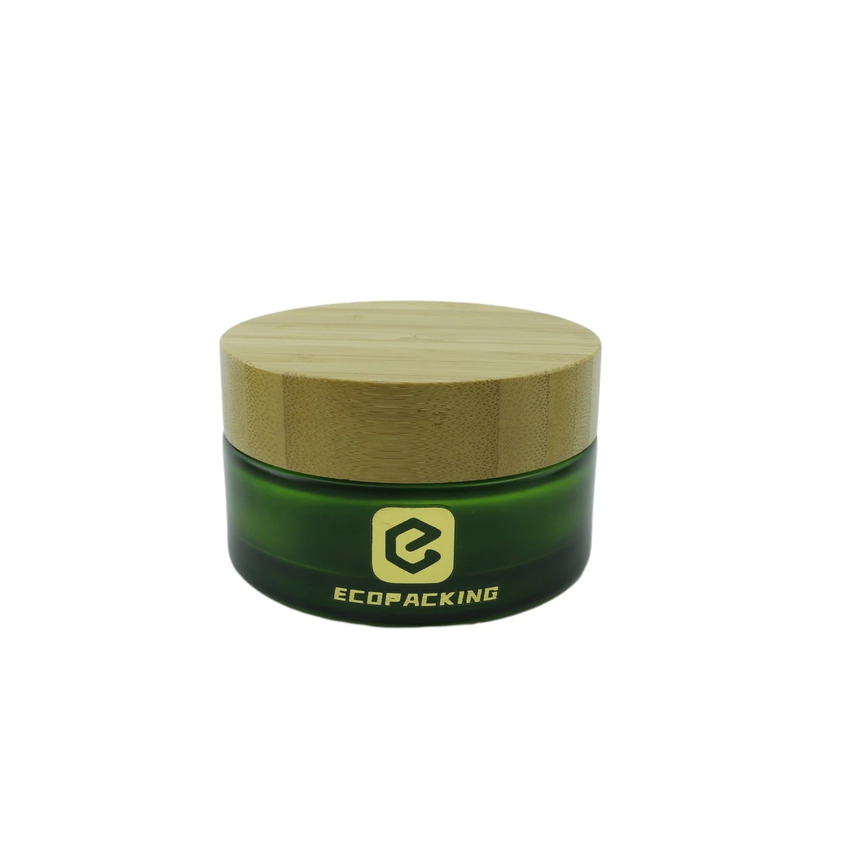 Packaging Factory 6oz 8oz 9oz 12oz 75ml Green Little Fancy Bamboo Top Body Butters Glass Jars Wood Lid Glass Jars With Lids - 图片 5