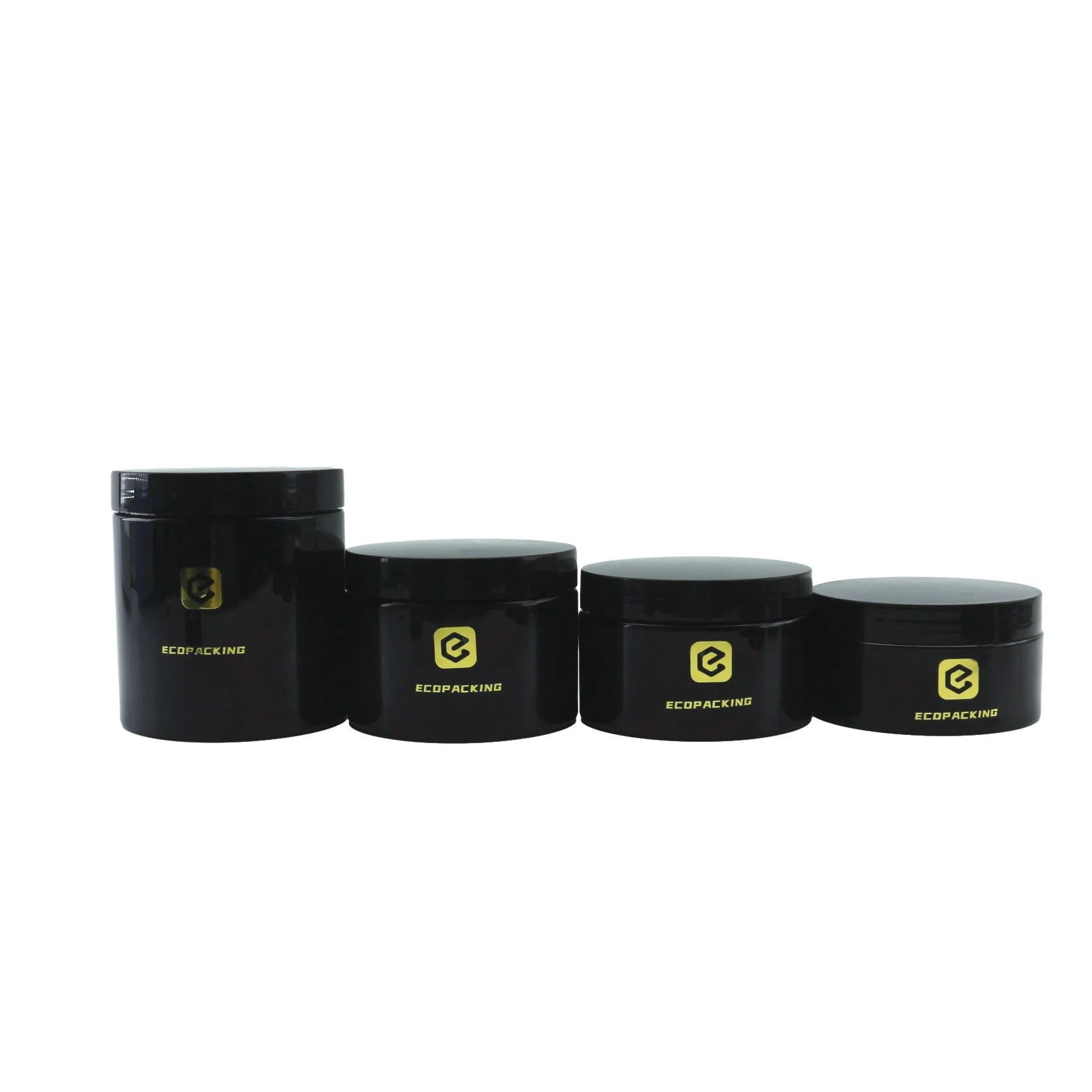 Luxury Custom Logo 50ml 100ml 200ml 250ml 300ml 500ml PET Plastic Face Body Cream Cosmetic Container Jars with Lid - 图片 7