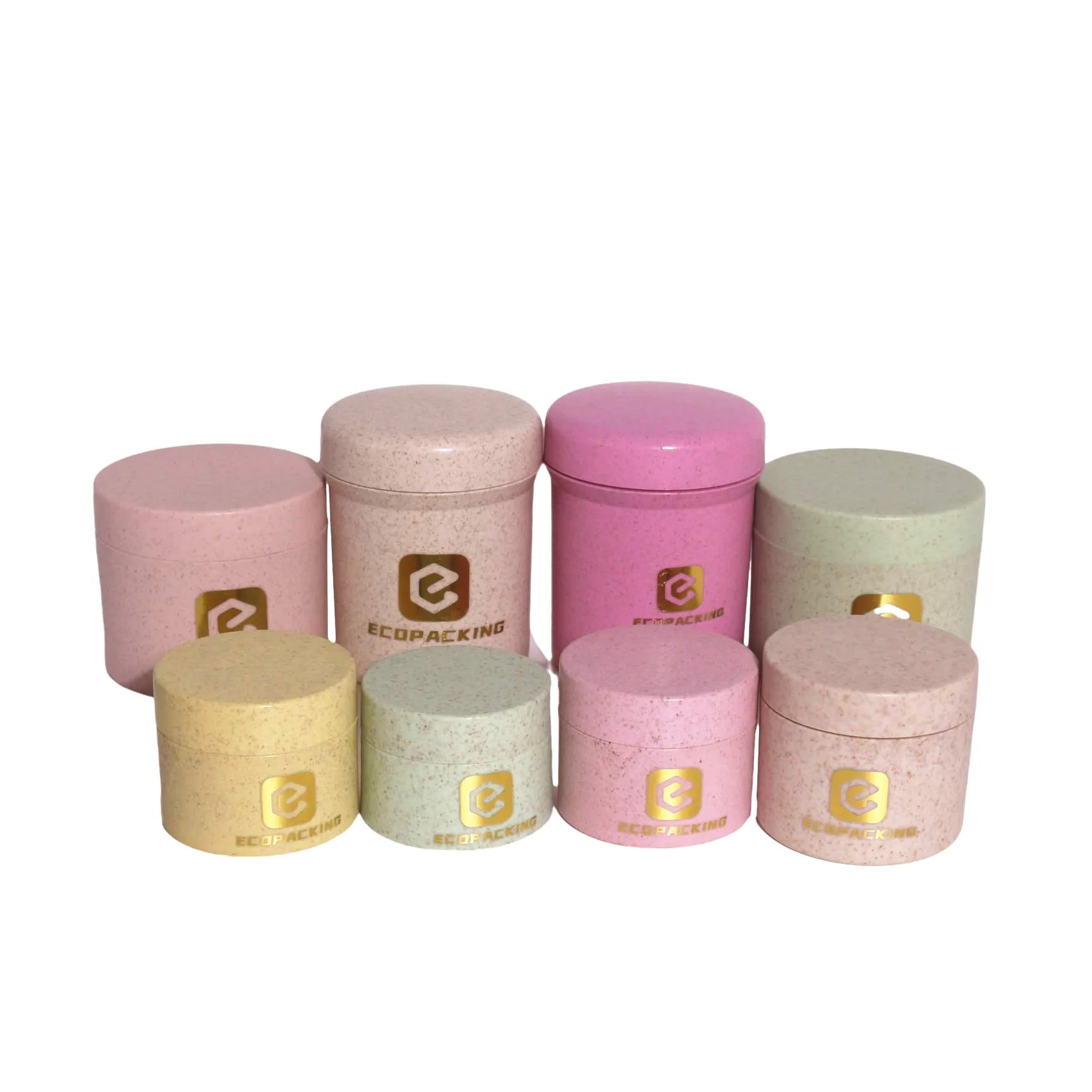 15g 30g 50g 100g 250g Eco Friendly Biodegradable Jars Empty Wheat Straw Jar for Food - 图片 7