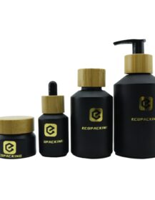 Low MOQ Containers Cosmetic Set 15ml 30ml 50ml 60ml 100ml Lotion Glass Pump Bottle 120ml Skincare Lotion Bottle 30g Cream Jar
