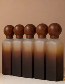 Luxury Glass Skincare Containers Lotion Pump Sealing Matte Finish 100ml 120ml Sizes LZF Model Cosmetic Bottles Jars Box