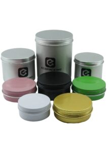 5ml 10ml 20ml 30ml 50ml 60ml 80ml 100ml 150ml 200ml Round Aluminum Cosmetic Tin Container Metal Aluminum Jar