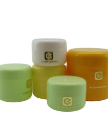 Cosmetic 10g 20g 30g 50g 100g 150g 200g 250ml Green Yellow White clear pink Plastic Cream Jar Lip Balm Container Skincare