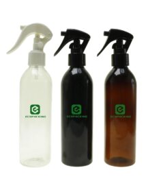 Empty Fine Mist PET 50ml 100ml 120ml 150ml 200ml 8oz 250ml 500ml Amber Black Green Spray Plastic Bottle for Cosmetic Packaging