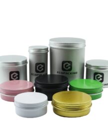 Empty Round 10ml 15ml 30ml 50ml 60ml 80ml 100ml 2oz Aluminum Tin Jar Aluminum Candle Jar