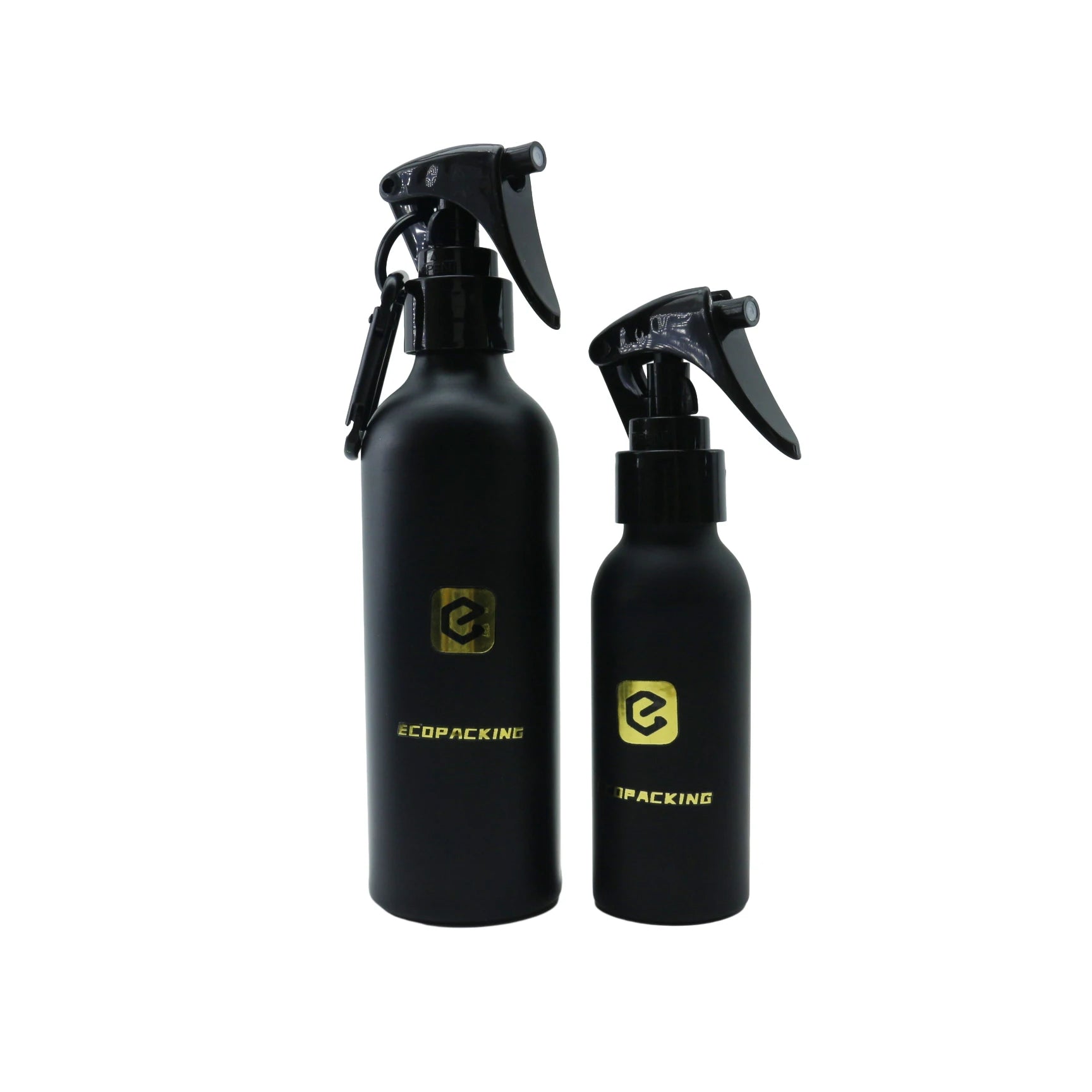 Empty Skincare 100ml Matte Black Aluminum Liquid Bottle Spray Bottles with Trigger - 图片 6