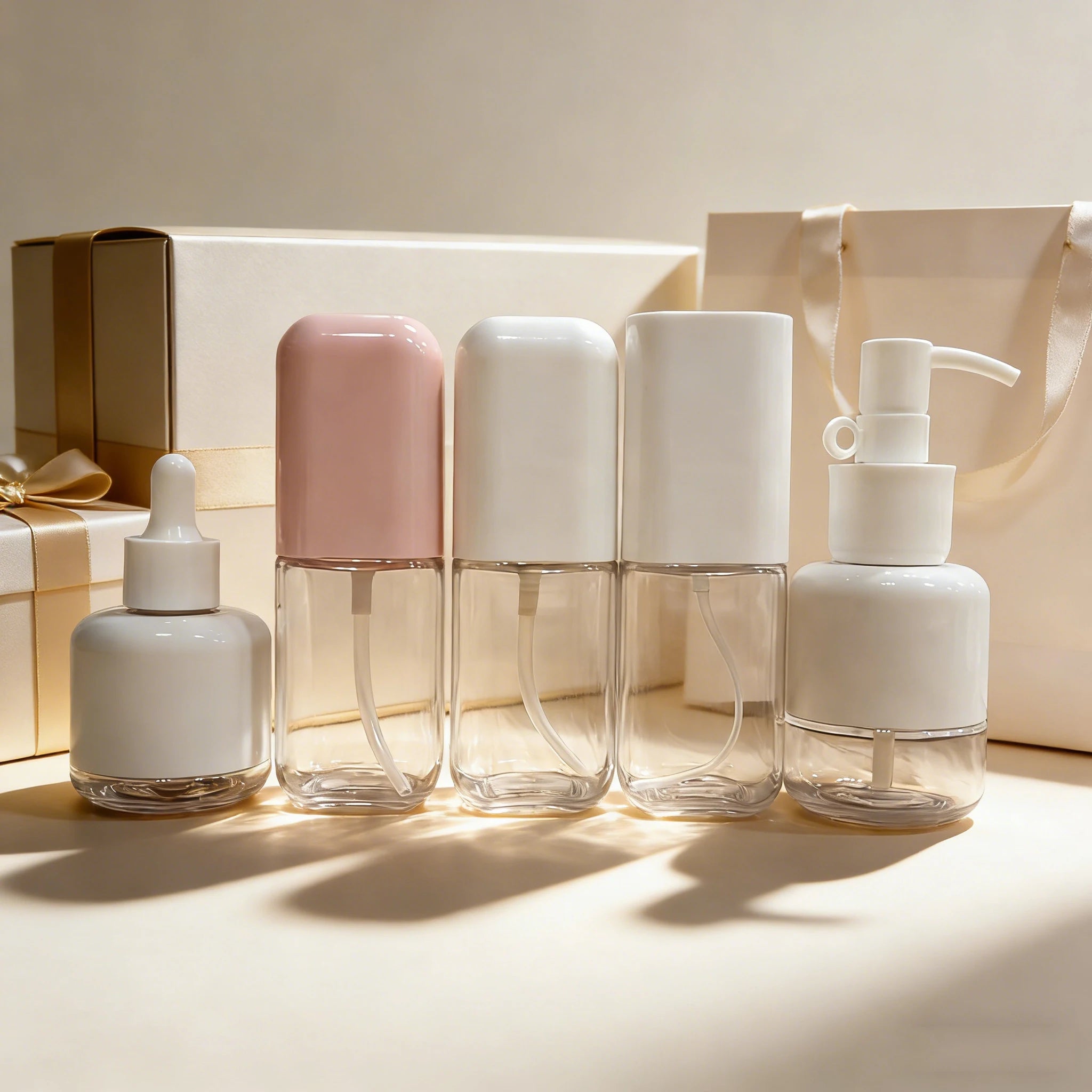 40ml 80ml 100ml 120ml Square Plastic Essential Oil Bottle Empty Lotion Container Refillable Thick Wall Plastic Serum Bottle - 图片 3