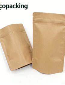 Eco Friendly Customized Silkscreen Printing Plastic Bags Stand up Ziplock Flexible Pouch Food Coffee Bag