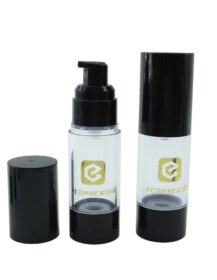 Refillable Airless Bottle 15ml 30ml 50ml 100ml clear Airless Cosmetic Pump Bottle