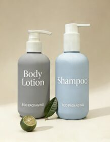 Skincare Cosmetic 250ml 300ml 500ml Hand Body Lotion Pump Plastic Bottles with Custom logo Packaging
